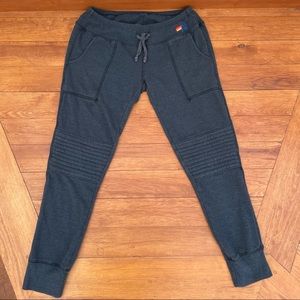 Aviator Nation Women’s Moto Sweatpants Dark Grey - M